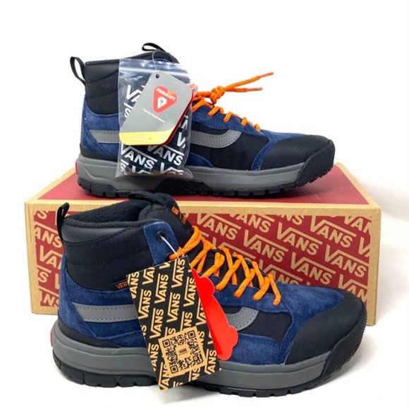 VANS Ultrarange Exo Hi MTE Women Boot Hiking Blue Black Nubuck Shoes VN0A5KS5LKV - Picture 7 of 9